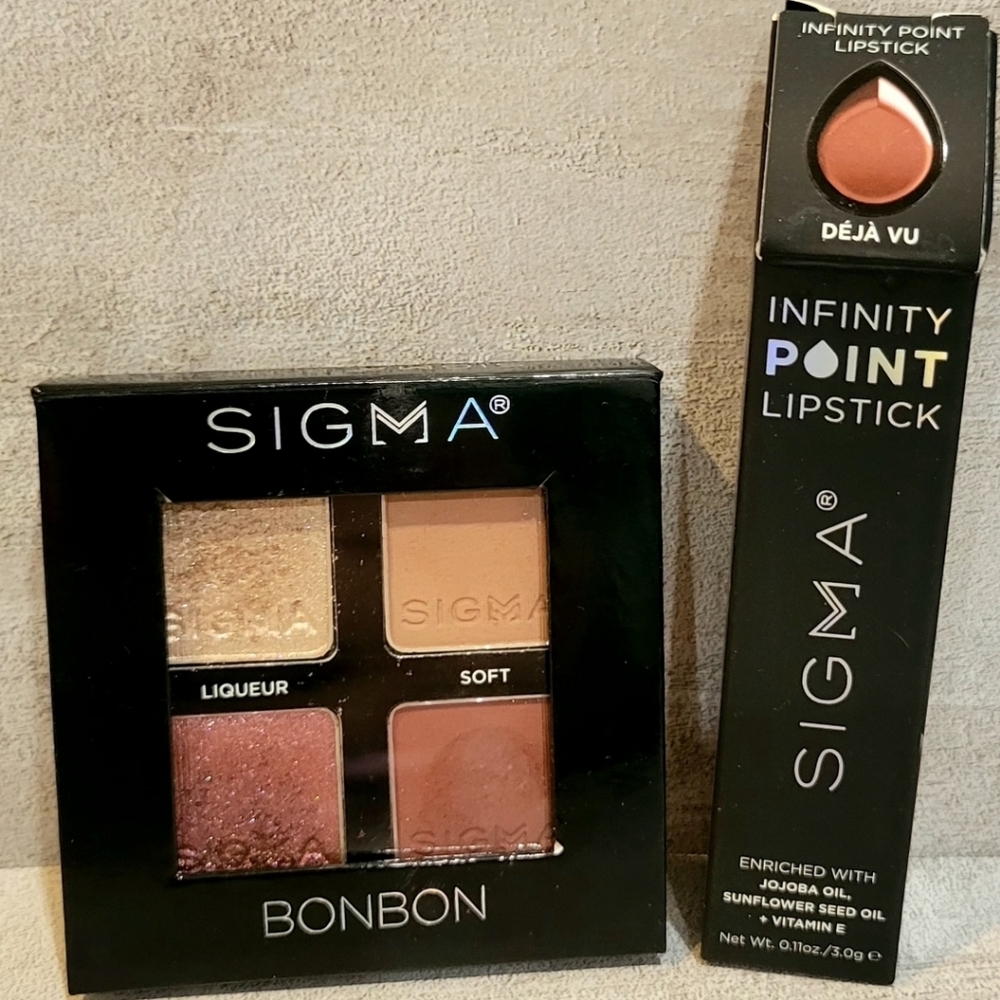Sigma Bundle - Bon Bon Shadow Palette & Infinity Point Lipstick